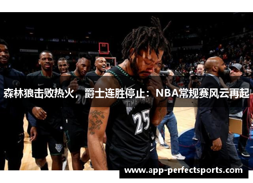 森林狼击败热火，爵士连胜停止：NBA常规赛风云再起